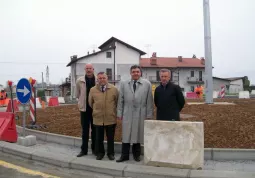 Amministratori in visita al cantiere di frazione San Pietro del Gallo di Cuneo